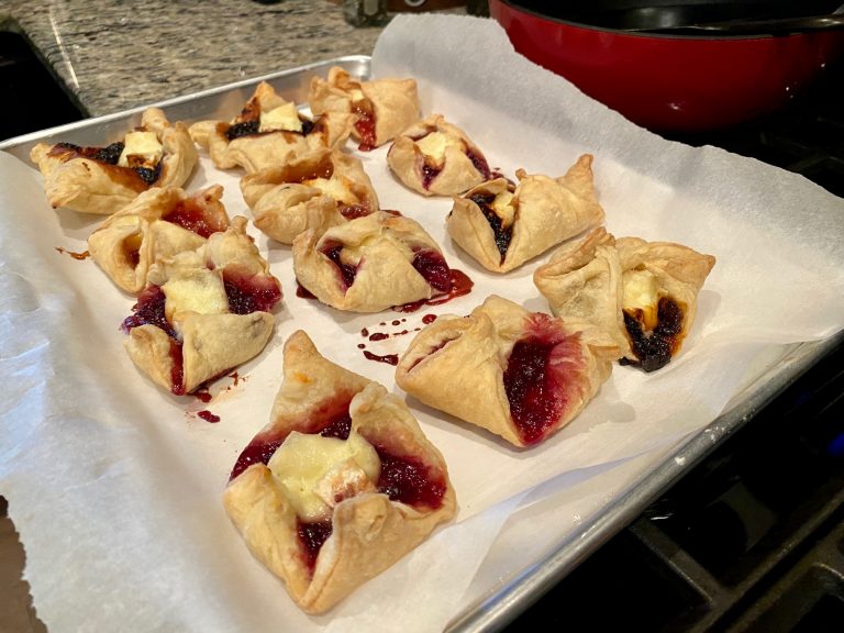 Brie & Jam Pastry Appetizers