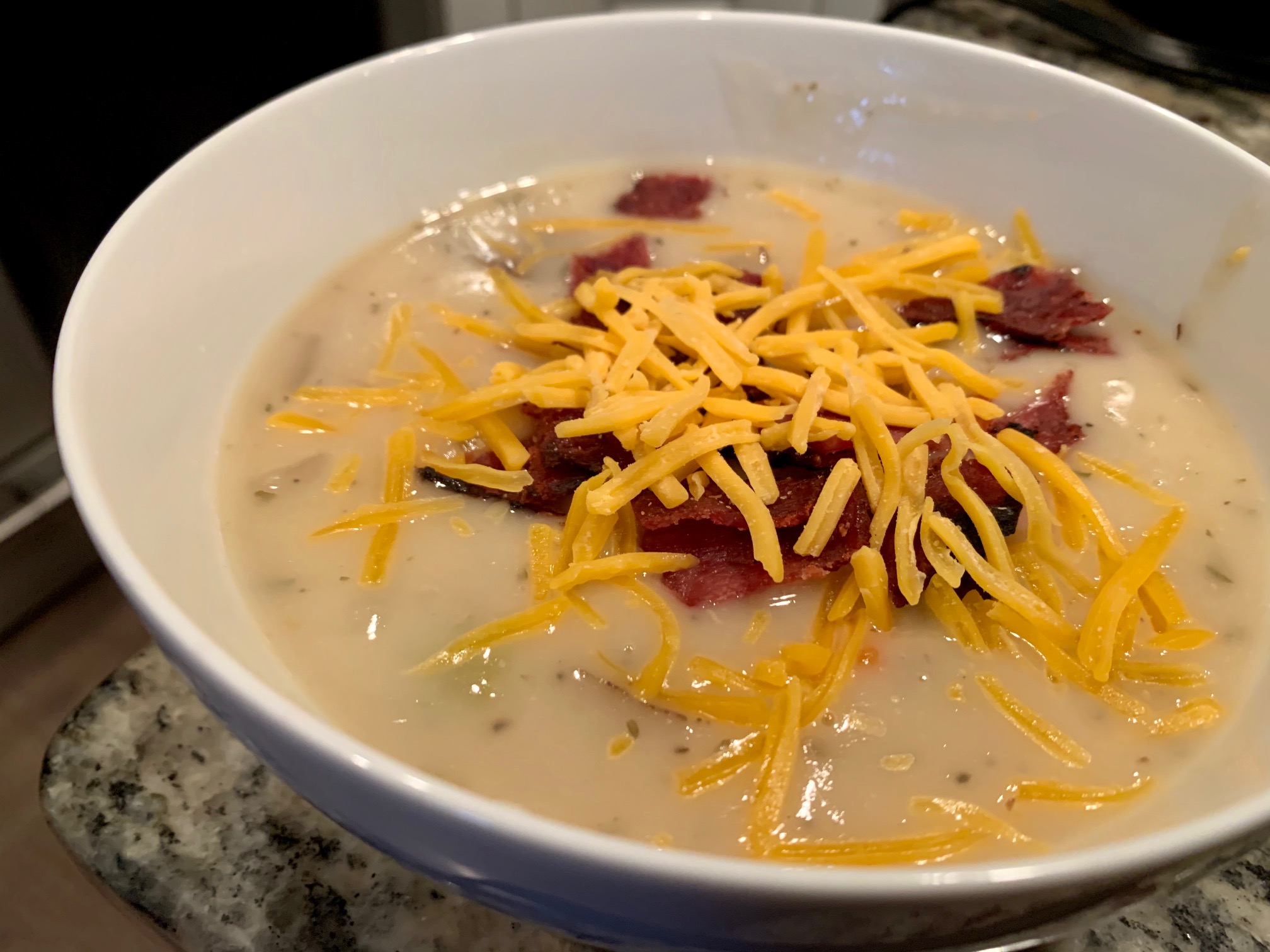 Mom's Amazing Crockpot Baked Potato Soup