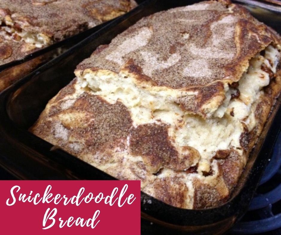 Crazy Easy Snickerdoodle Bread | This delicious quick bread is fluffy, moist, sweet, and pure cinnamon-sugar magic! Only takes 5 minutes to stir together. #snickerdoodle #quickbread #dessertrecipe