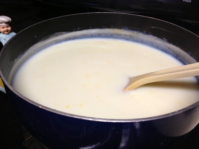 lemon cornstarch pudding finished