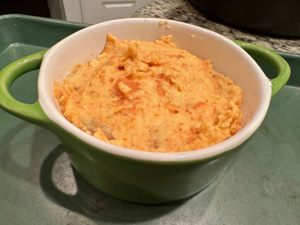 A Delicious Twist on Shepherd's Pie with Carrot, Parsnip, & Goat Cheese Mash | This is pure comfort food, hearty & comforting, with a beef & brussels sprout filling and a tangy, light topping. A perfect cozy cold weather recipe, delicious dinner recipe. What to make with parsnips. Easy dinner recipe, what to make for a dinner party. #parsnips #goatcheese #shepherdspie #dinnerrecipe A Delicious Twist on Shepherd's Pie with Carrot, Parsnip, & Goat Cheese Mash | This is pure comfort food, hearty & comforting, with a beef & brussels sprout filling and a tangy, light topping. A perfect cozy cold weather recipe, delicious dinner recipe.