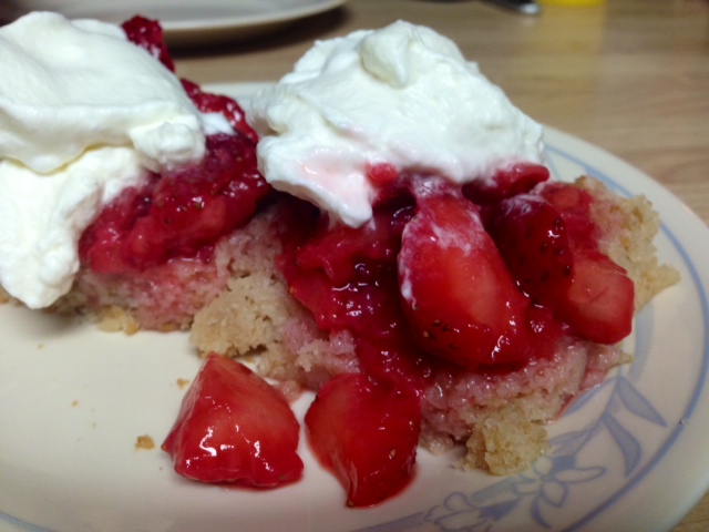 Moist Strawberry Shortcake