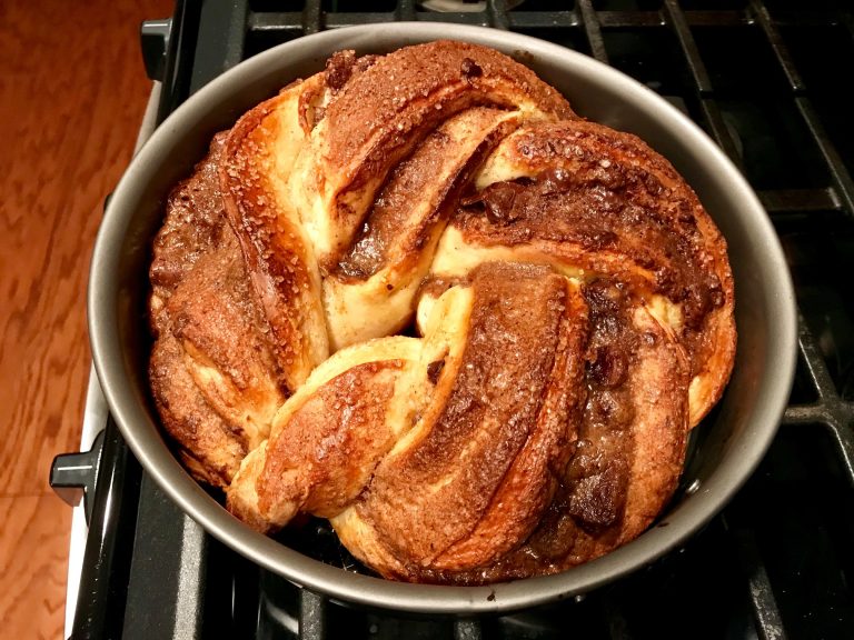Spiced Chocolate Tahini Swirl Bread