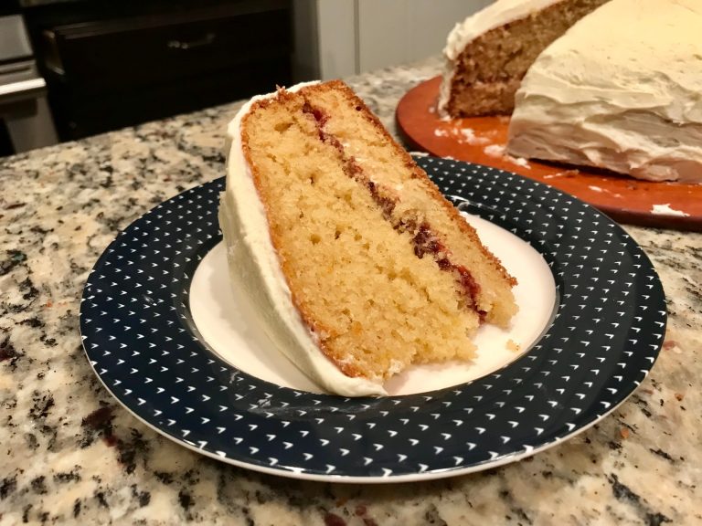 Lemon Elderflower Cake With Strawberry Jam (Happy Birthday To Me!)