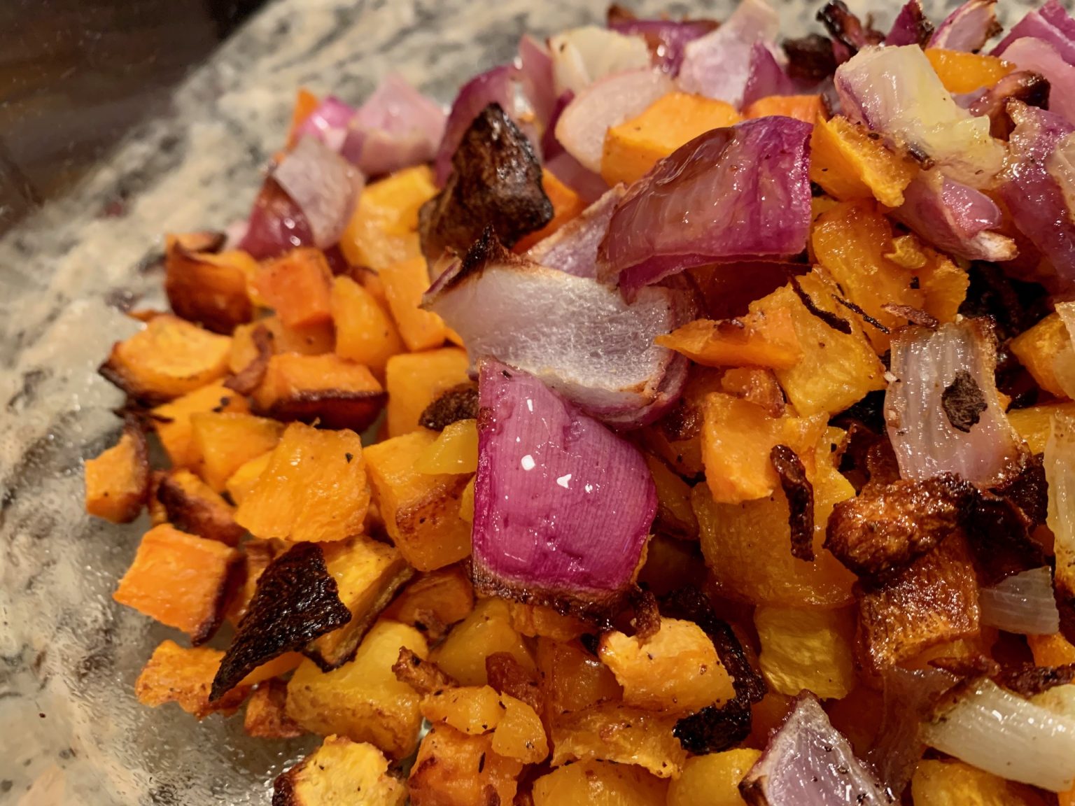 Hearty Fall Kale, Lentil, & Butternut Squash Salad finding time for