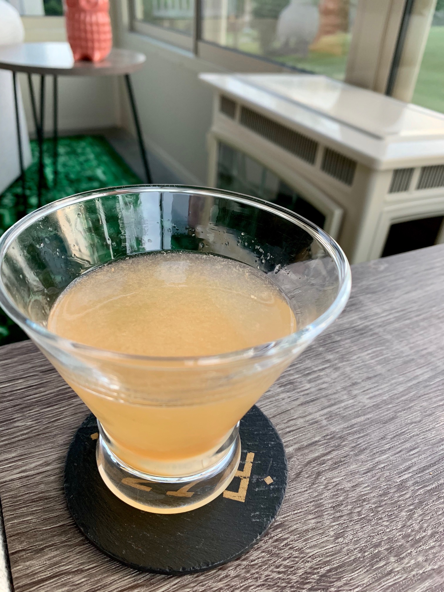 Bohemian Cocktail (Gin, Elderflower, Grapefruit) finding time for cooking