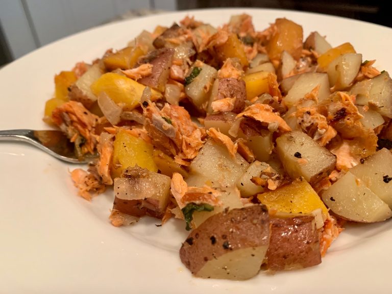 Salmon Potato Hash With Fresh Herbs