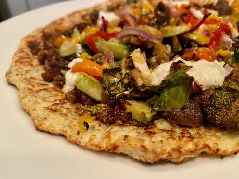 Easy “No-Squeeze” Cauliflower Pizza Crust