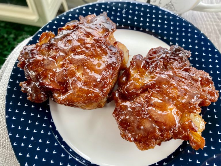 Pear Fritters with Maple-Honey Glaze