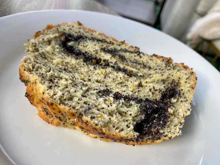 Citrus Poppyseed Babka with White Chocolate