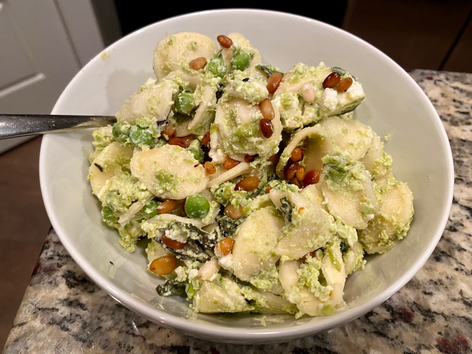 Ottolenghi's Yogurt & Pea Pasta with Feta & Basil