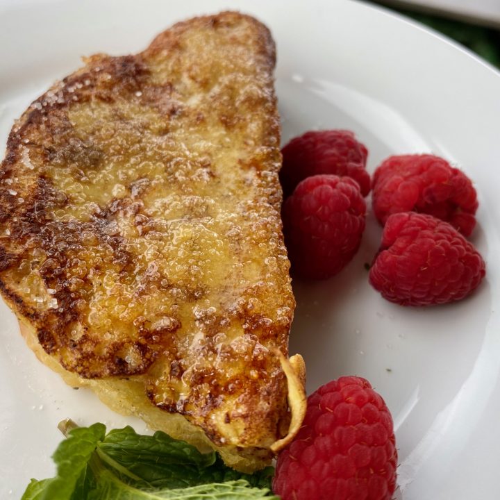 Challah French Toast for One (or Two) People