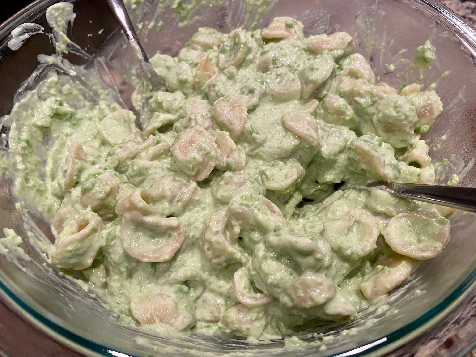 Ottolenghi's Yogurt & Pea Pasta with Feta & Basil