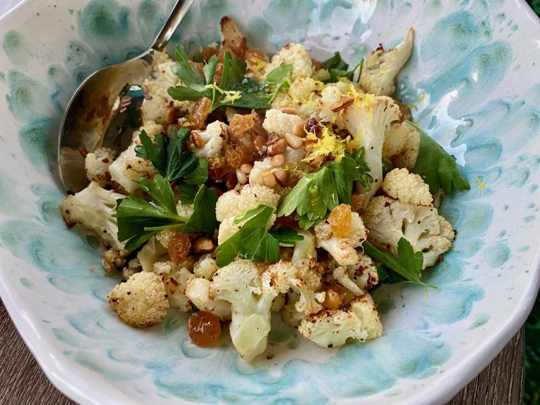 Roasted Sicilian Cauliflower