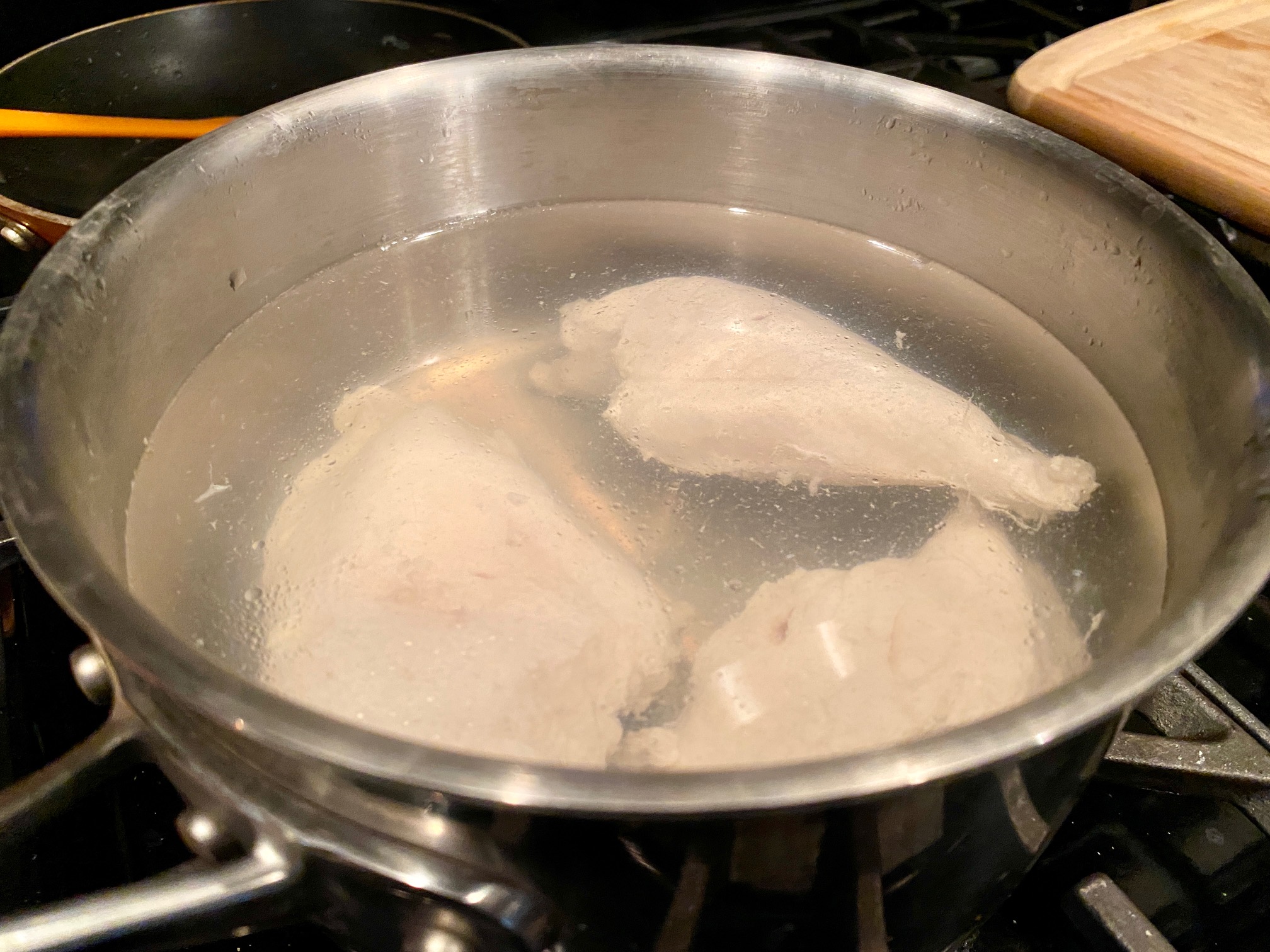 Easiest Poached Chicken Breasts...& How to Shred Chicken