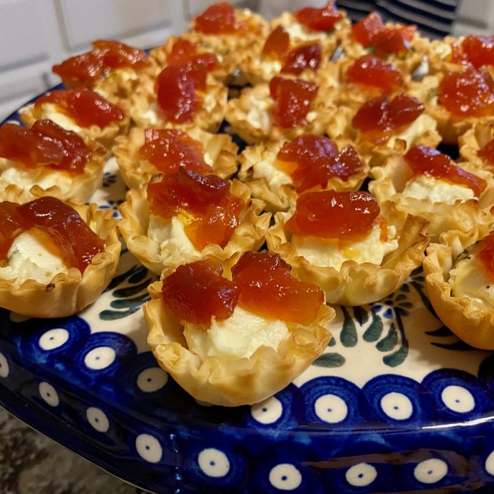 Jam & Goat Cheese Phyllo Cups (Easy Appetizer)