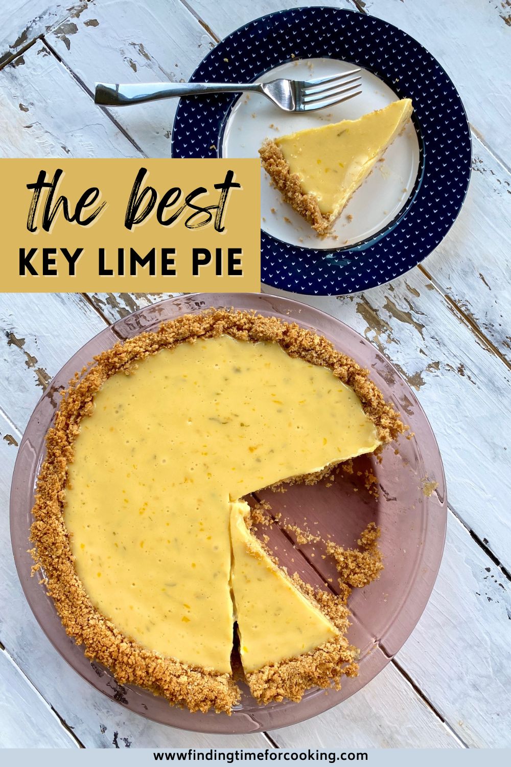 The Best Key Lime Pie Recipe | How to make the best homemade key lime pie...it's so easy! This is a traditional recipe, only a few ingredients & the perfect balance of tart & sweet. Easy key lime pie that doesn't take long to make, how to make key lime pie. A perfect dessert recipe any time of year, dessert ideas for party. #keylime #pie #dessert #grahamcracker #citrus