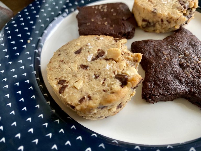 Salted Peanut Butter Chocolate Shortbread