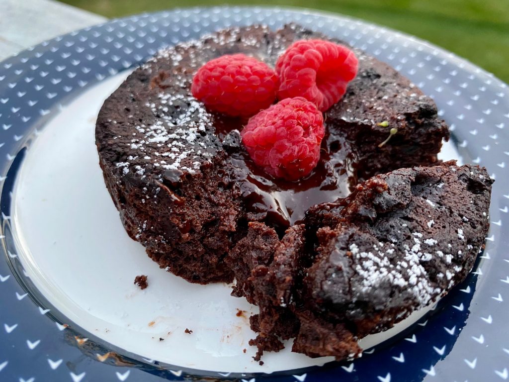 Instant Pot Chocolate Lava Cake For Two - Crunchy Creamy Sweet