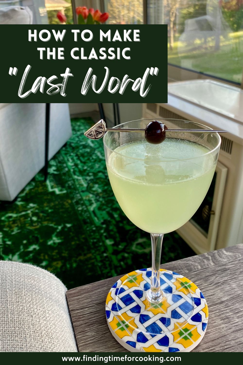 How to Make a "Last Word" Cocktail | The Last Word is a classic gin cocktail from the Prohibition era, made with gin, Luxardo maraschino liqueur, green chartreuse, & lime juice. An easy cocktail, perfect cocktail for fall or any season. Fall drink ideas, classic cocktail recipes. #lastword #cocktail #drinkrecipe #gin