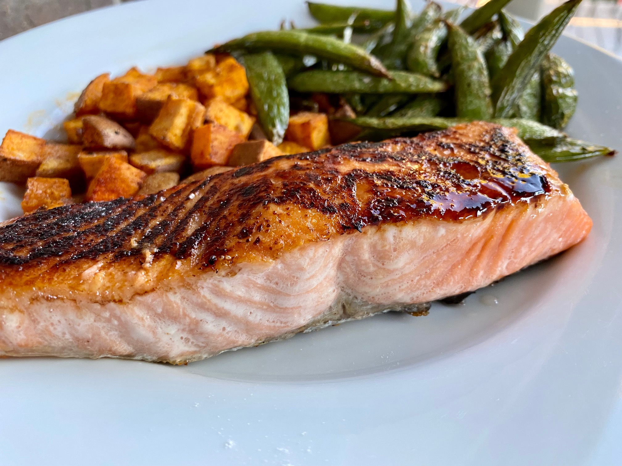 Pan Seared Salmon Without Oil