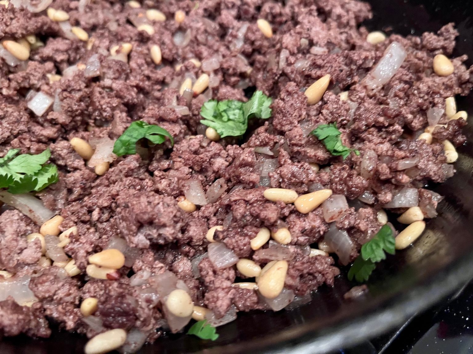 Lebanese Hushwee (Spiced Ground Beef with Pine Nuts)