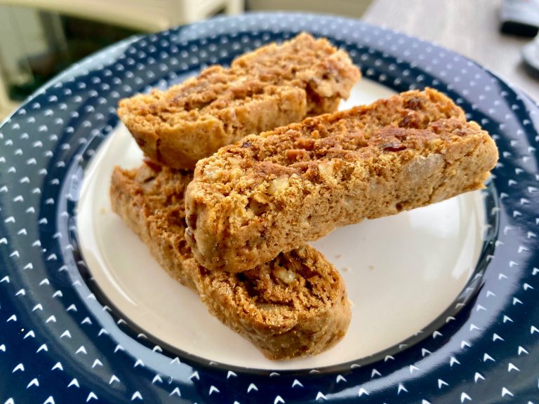 Spiced Fig & Walnut Biscotti