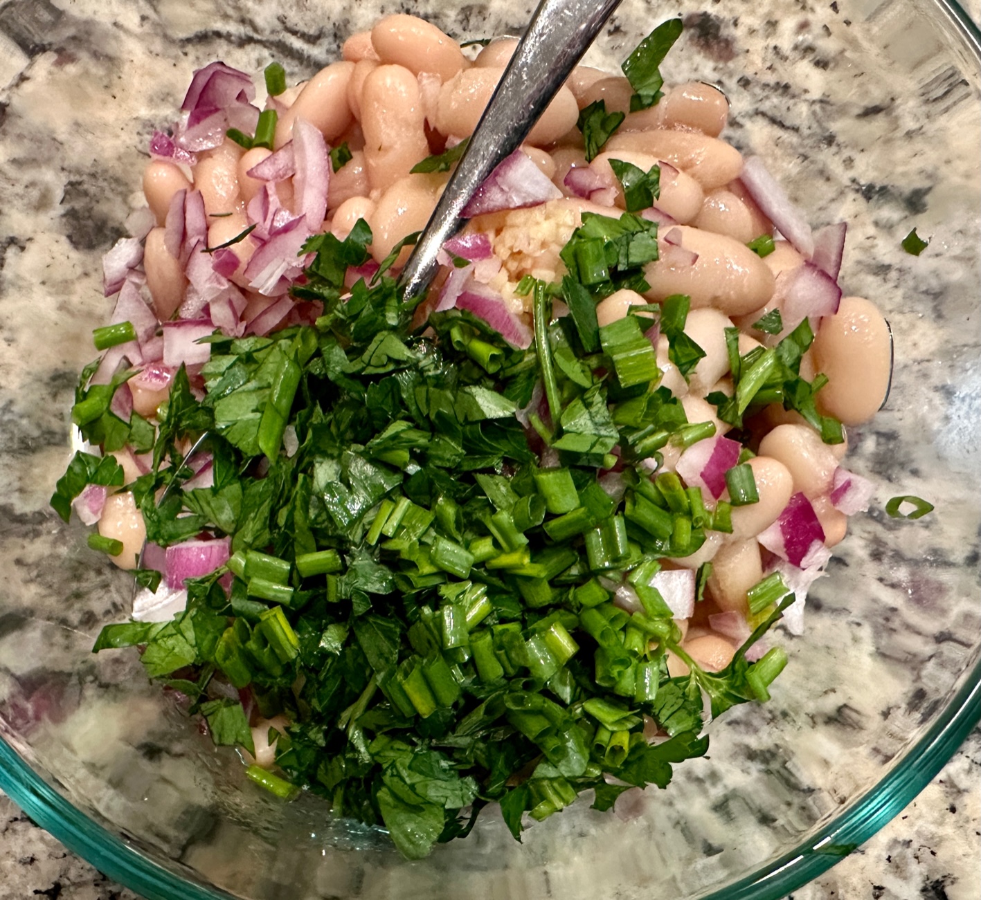 Easy Marinated White Beans finding time for cooking