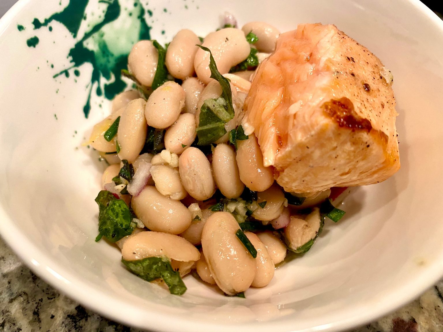 Easy Marinated White Beans finding time for cooking