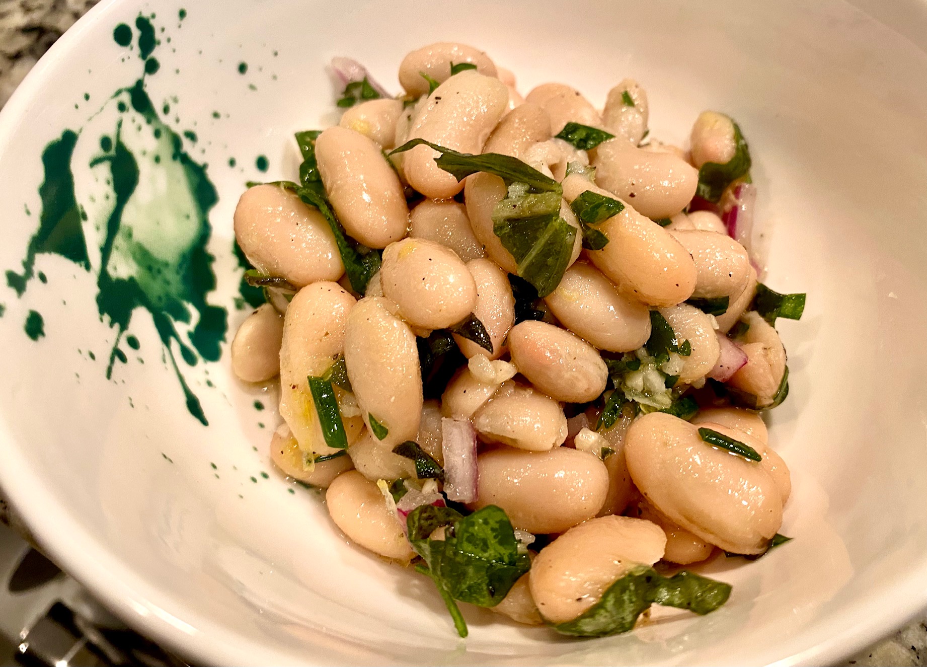 Easy Marinated White Beans finding time for cooking