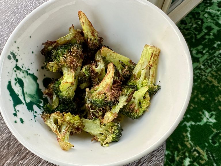 The Best Easy Air Fryer Broccoli Bits (Roasted with Cumin)