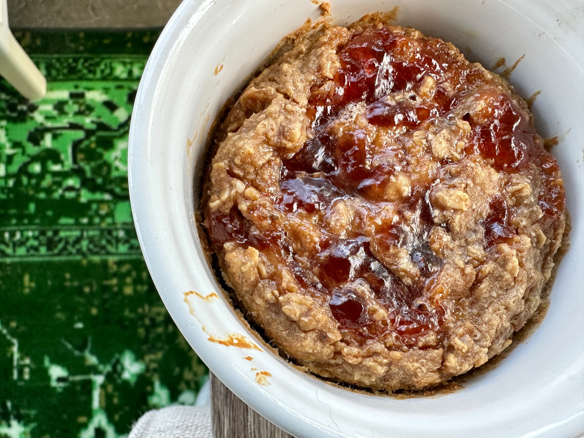 Peanut Butter & Jelly Baked Oatmeal (GF, dairyfree)