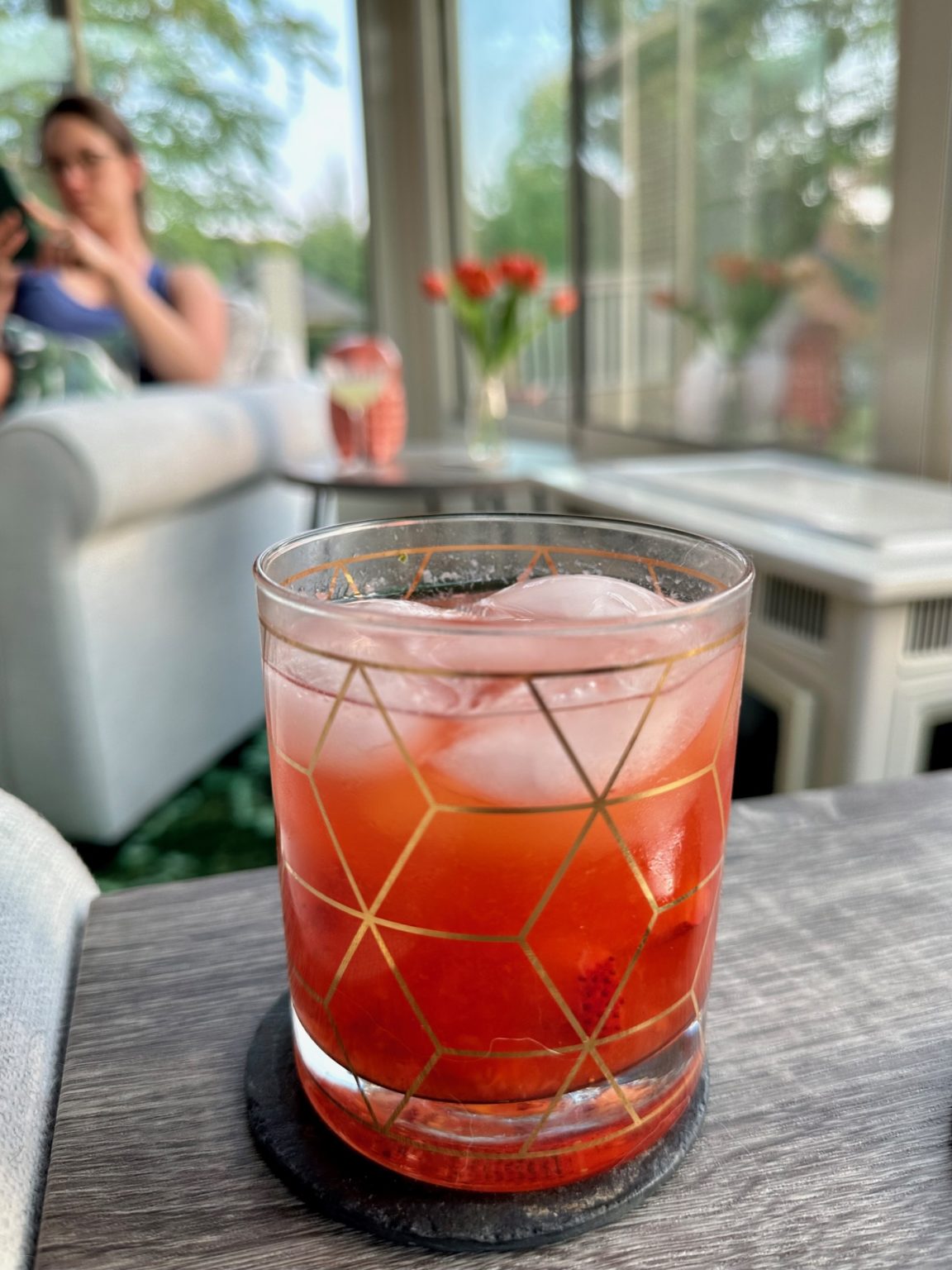 Summer Drink A Strawberry Black Pepper Gin Cocktail