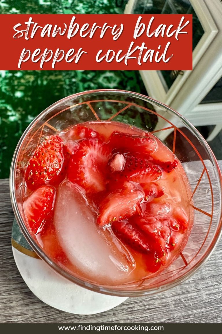 Summer Drink A Strawberry Black Pepper Gin Cocktail