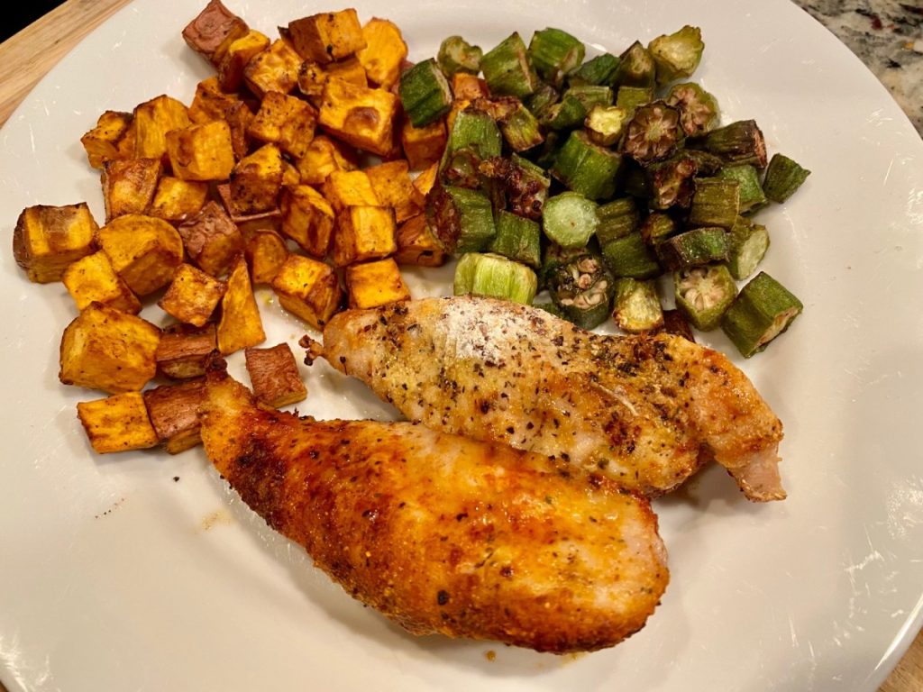 Healthy chicken tenders in the air fryer make an easy weeknight dinner