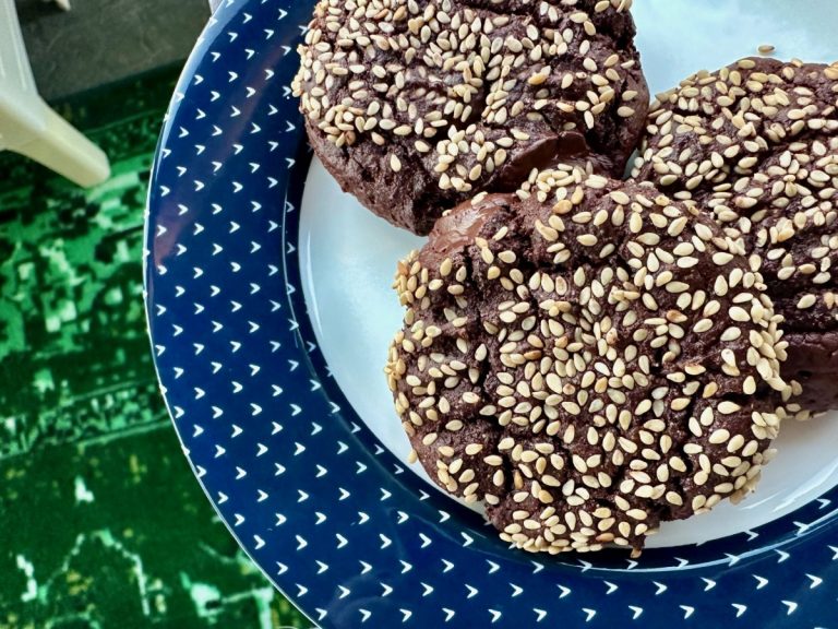 The Best Dark Chocolate Tahini Cookies (GF, Vegan, Nut-Free)