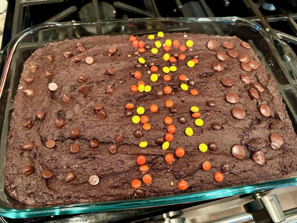 these fudgy gluten-free vegan brownies only take a few minutes to whip up