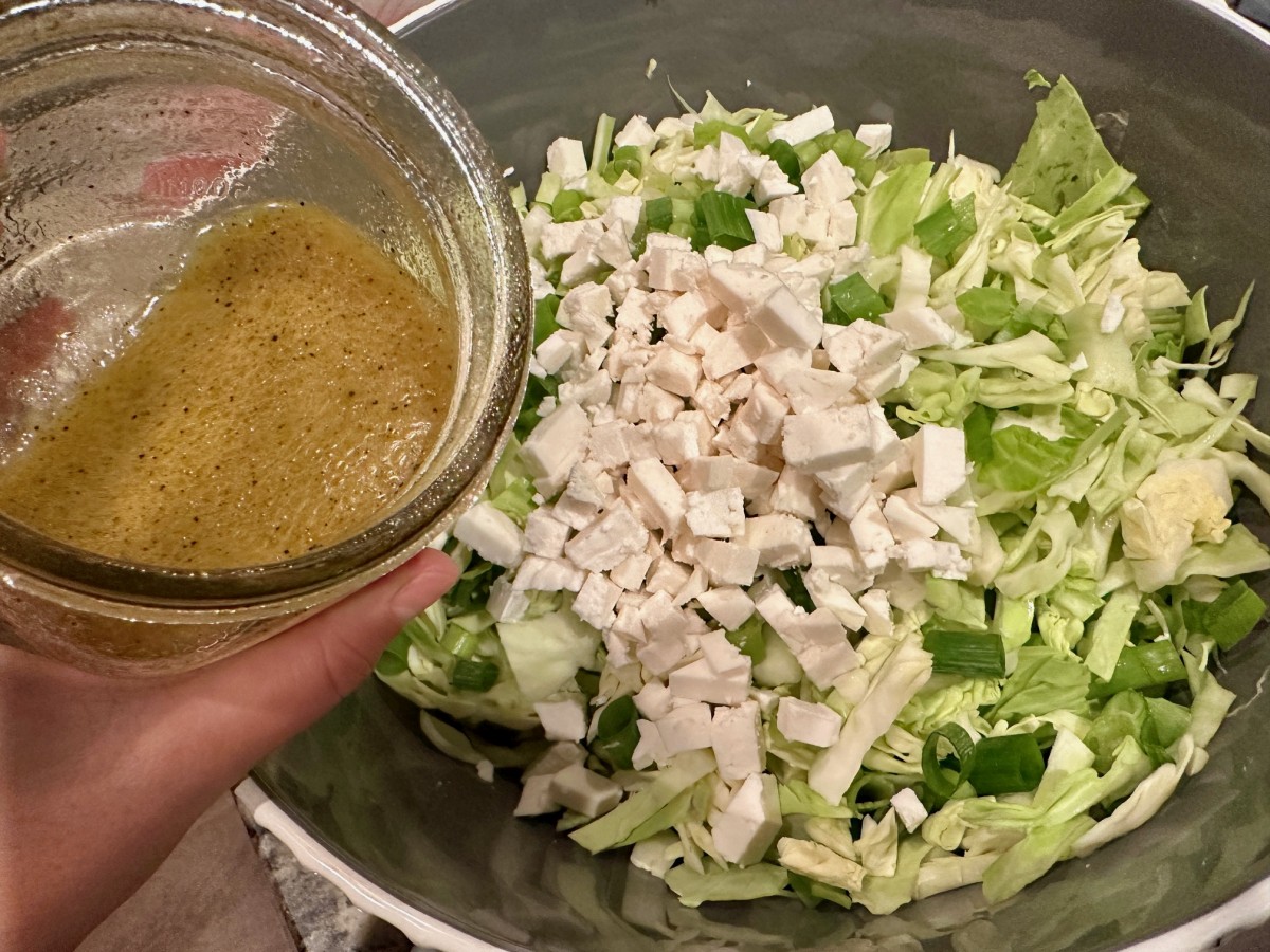 Copycat Zoe's Kitchen Feta Cabbage Slaw