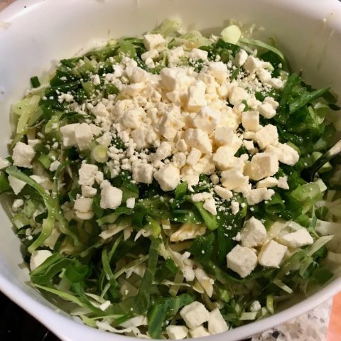 Copycat Zoe's Kitchen Feta Cabbage Slaw