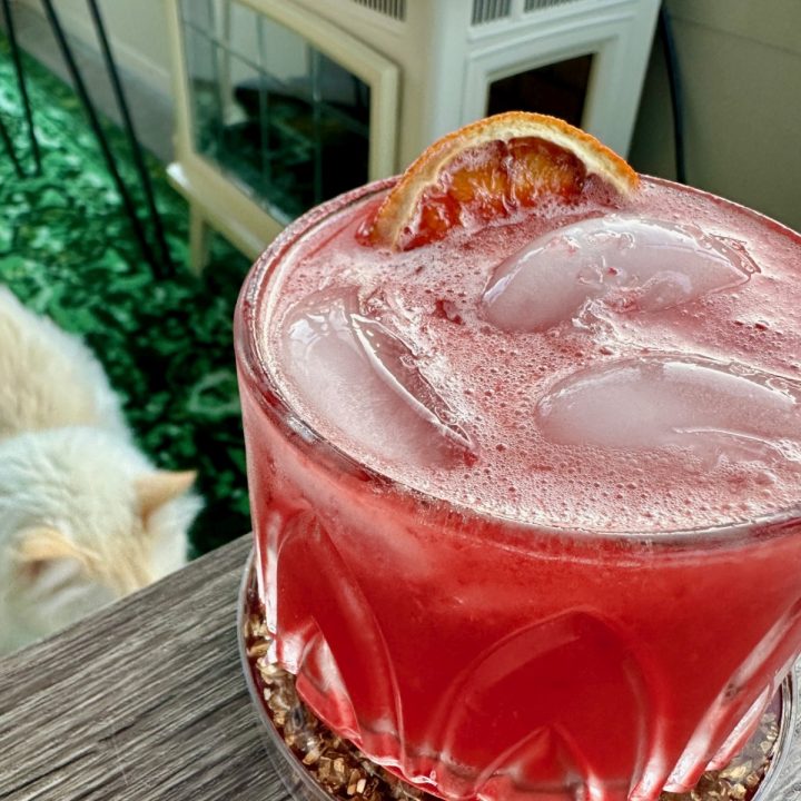 Blood Orange Amaretto Whiskey Sour