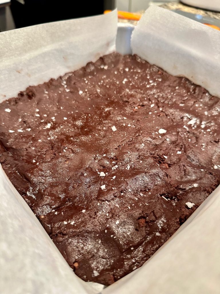 it's important to rest this salted dark chocolate shortbread dough before baking