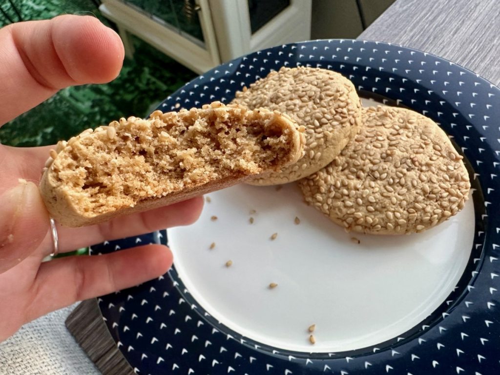 Healthy Chai Spiced Tahini Cookies | These super easy gluten-free chai cookies are SO delicious & perfect for dietary restrictions or allergies! They're gluten-free, vegan (so dairy-free & egg-free), and nut-free, and bursting with warm chai flavors and the perfect texture. 