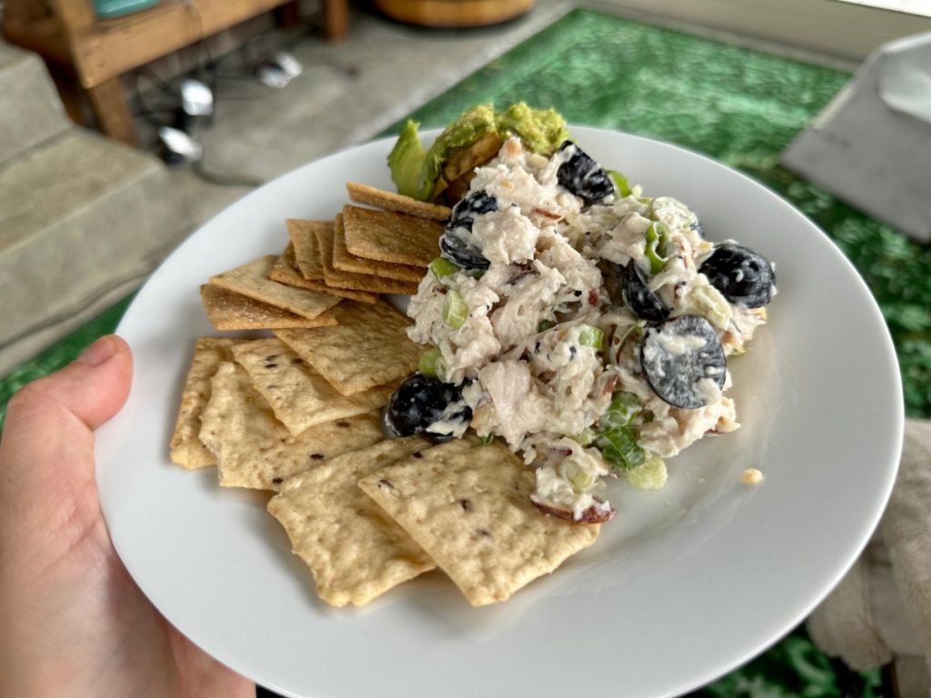 "Everything Bagel Seasoning" Chicken Salad with Dried Cherries & Toasted Almonds