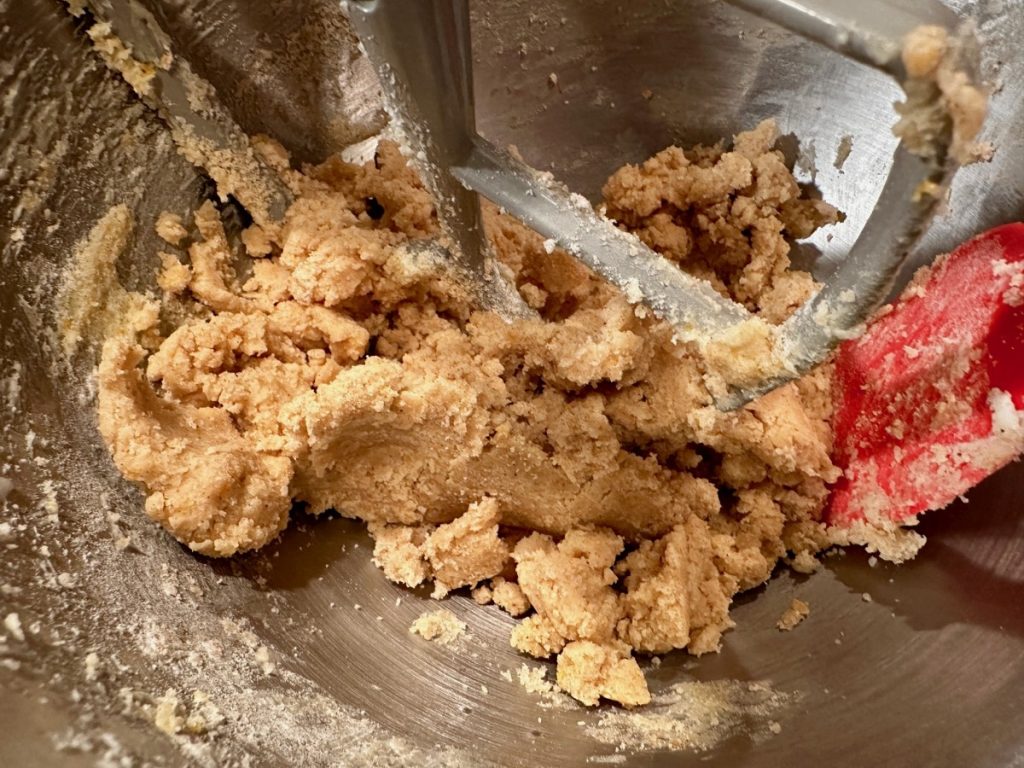 chai spiced shortbread cookie dough