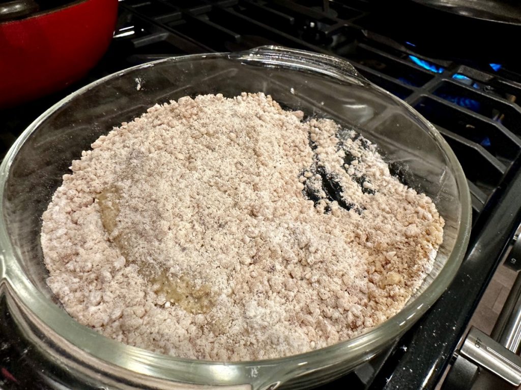 the coating for this walnut-crusted chicken is super easy & full of protein