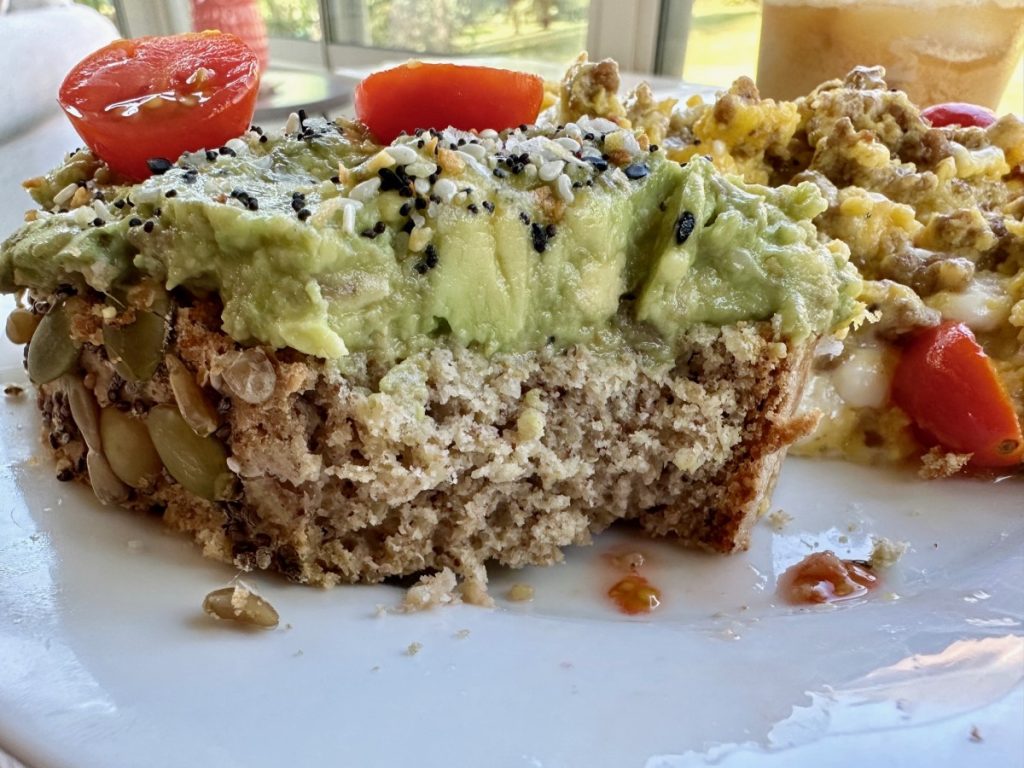 super healthy gluten-free buckwheat, quinoa, & oat bread, made with soaked grains