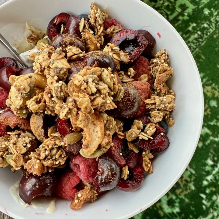 Super Healthy Orange Honey Spice Granola