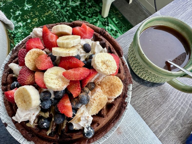10-Minute Gluten-Free Dark Chocolate Waffles (GF, Dairy-Free, Egg-Free, Almond-Free)