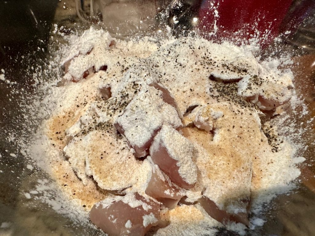 spices & cornstarch for the honey sesame chicken