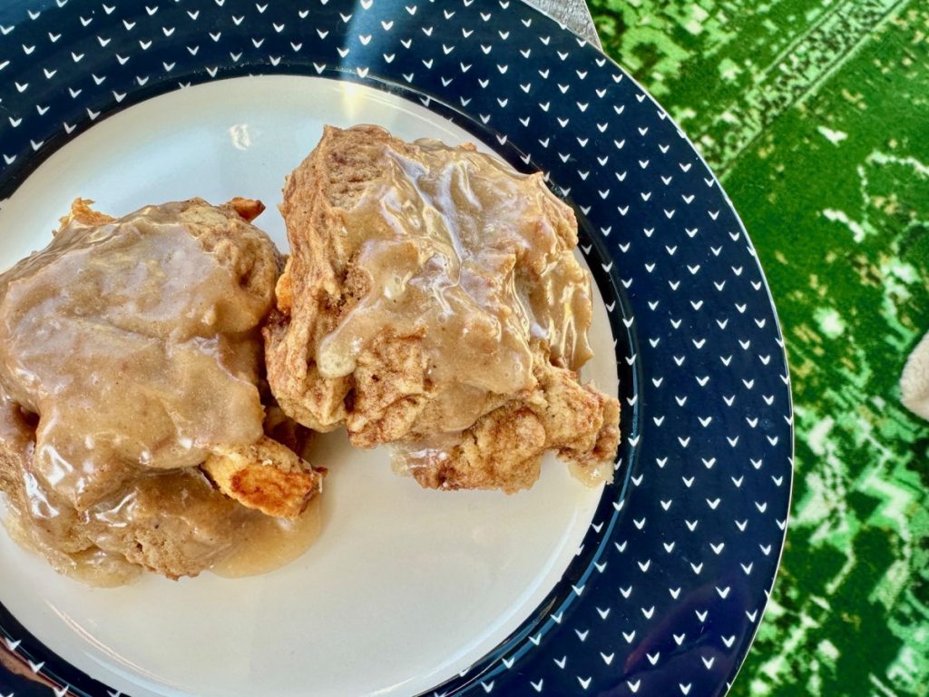 Easy Apple Fritter Cookies | These delicious apple fritter cookies with a crackly maple glaze are an amazing representation of the iconic donut...soft, spiced, sweet, juicy apple perfection.